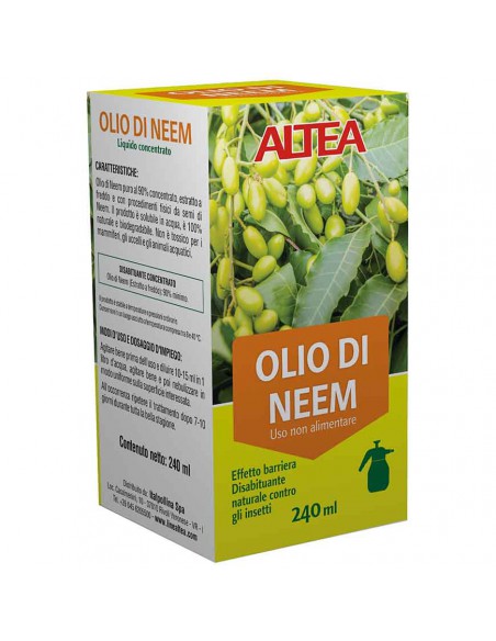 INSETTICIDA NATURALE ALTEA OLIO DI NEEM 240 ML
