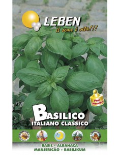 SEMI BASILICO ITALIANO CLASSICO foglie larghe, brillanti