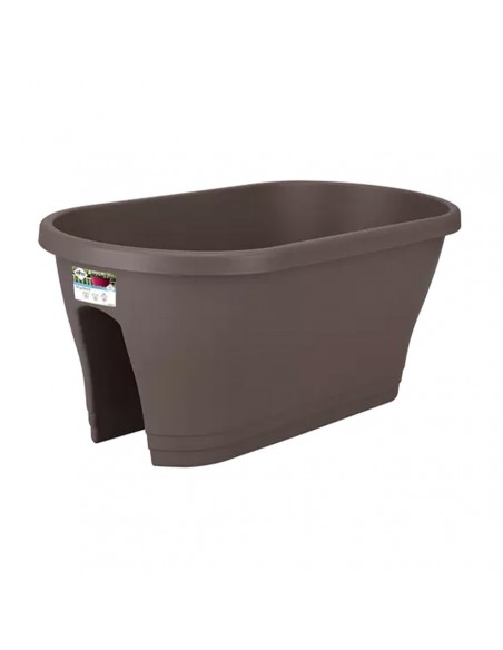 VASO FIORIERA DA BALCONE DIMENS. 60 CM - TORTORA