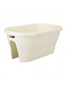 VASO FIORIERA DA BALCONE DIMENS. 60 CM - BIANCO 2