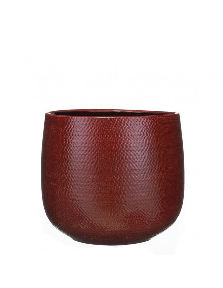COPRIVASO CERAMICA GABRIEL BORDEAUX - H25XD29CM