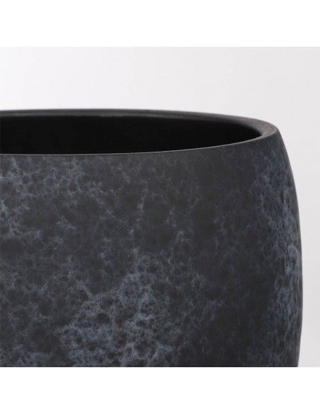 COPRIVASO CERAMICA LESTER BLACK STONE 33CM