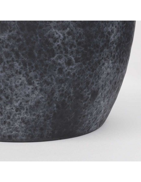COPRIVASO CERAMICA LESTER BLACK STONE 33CM