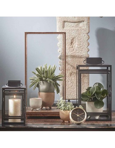 COPRIVASO ELLY POT ON FOOT GREY GREEN BROWN H7,5XD7,5CM