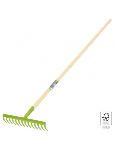 RASTRELLO 14 DENTI - MANICO 130 CM VERDEMAX