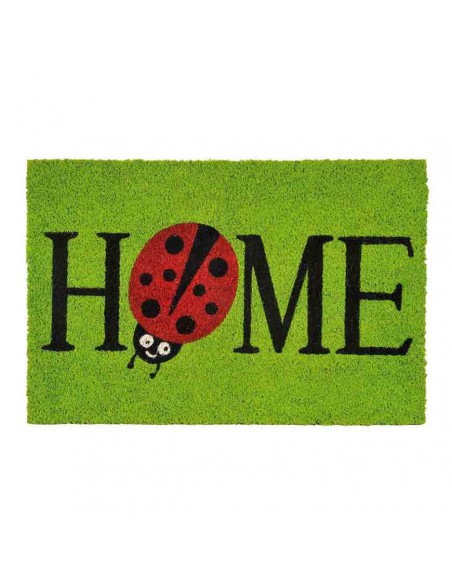 ZERBINO VERDE CON COCCINELLA DIMENSIONI 40X60 CM