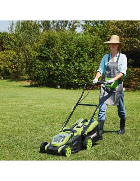 TAGLIAERBA A BATTERIA RS20 VERDE E NERO VERDEMAX
