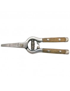 FORBICE PER FIORI CON MANICO IN LEGNO 20,5CM