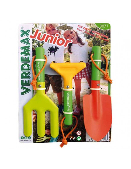 SET ATTREZZI PER BAMBINI 3 PEZZI - VERDEMAX
