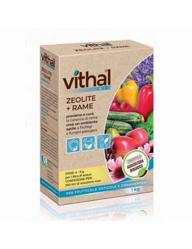 FUNGICIDA CORROBORANTE VITHAL BIO ZEOLITE CON RAME 1 KG