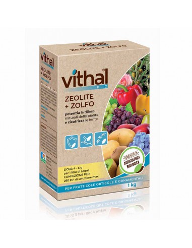 FUNGICIDA CORROBORANTE VITHAL BIO ZEOLITE CON ZOLFO 1 KG