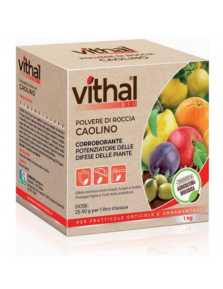 INSETTICIDA CORROBORANTE VITHAL BIO CAOLINO 1 KG