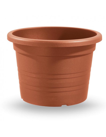 VASO CILINDRO ANTRACITE VECA - COLORE TERRACOTTA