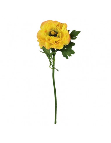 RANUNCOLO X1 YL artificiale fiore stelo 60 cm