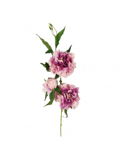 PEONIA  SPRAY X 4 fiori BT artificiale fiore stelo 90 cm