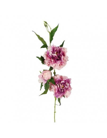 PEONIA  SPRAY X 4 fiori BT artificiale fiore stelo 90 cm
