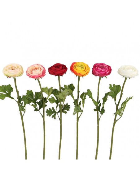 RANUNCOLO SPRAY X1 ASSORTITI artificiale fiore stelo 35 cm