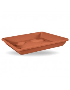 SOTTOVASO QUADRATO PER PIANTE - TERRACOTTA