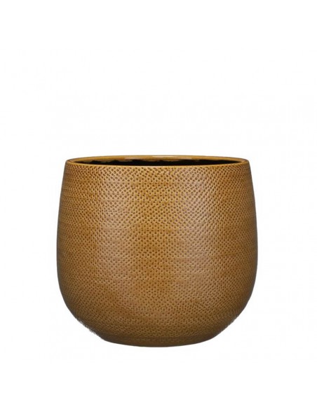 COPRIVASO CERAMICA GABRIEL POT OCHRE - D 29 CM