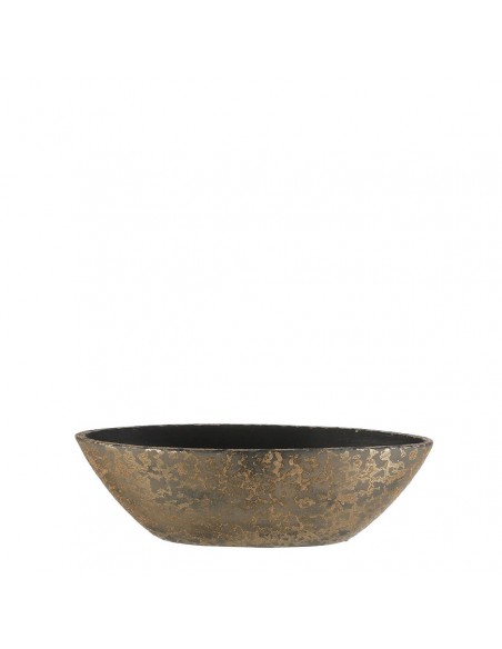 COPRIVASO CERAMICA CLEMENTE POT OVAL GOLD - L 48