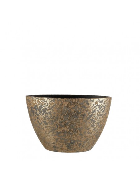 COPRIVASO CERAMICA CLEMENTE POT OVAL GOLD - L 41