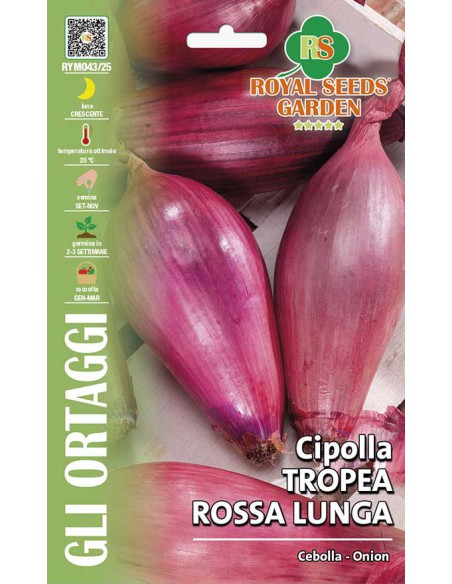 SEMI CIPOLLA TROPEA ROSSA LUNGA, Sapore dolce
