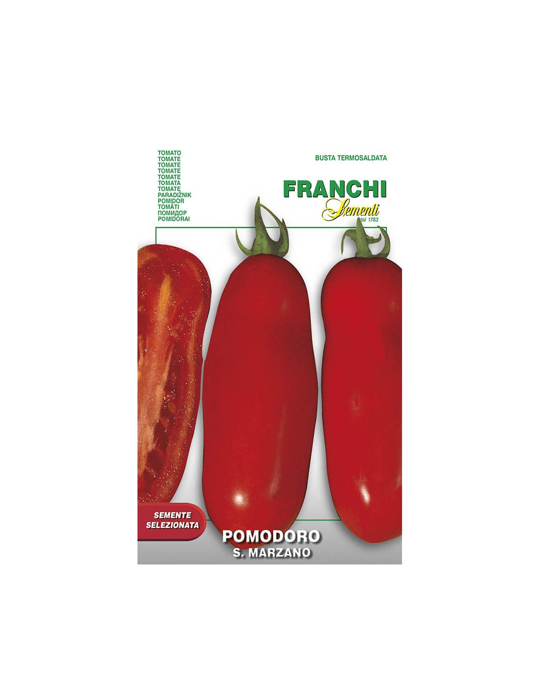 SAFLAX – Semi Di Pomodoro San Marzano – 10 Semi Per Pacchetto – Varietà Slow Food