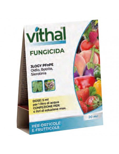 FUNGICIDA VITHAL 3LOGY PFNPE 20 ML Ideale per orticole.
