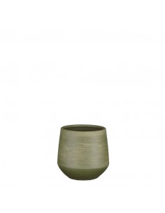 COPRIVASO EVORA POT ROUND GREEN - H15XD16CM