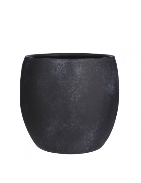 COPRIVASO CERAMICA LESTER BLACK STONE 28CM