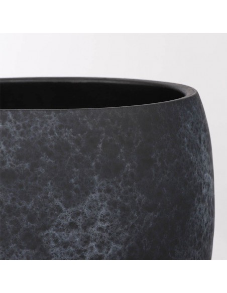 COPRIVASO CERAMICA LESTER BLACK STONE 28CM