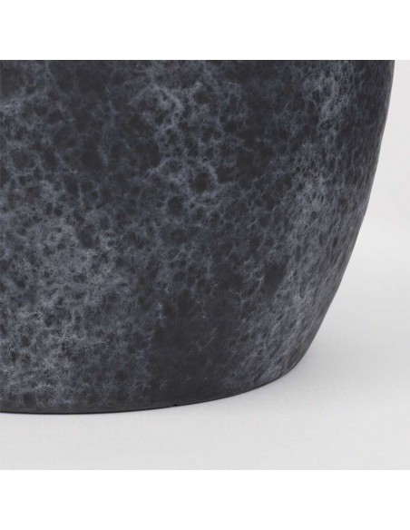 COPRIVASO CERAMICA LESTER BLACK STONE 28CM