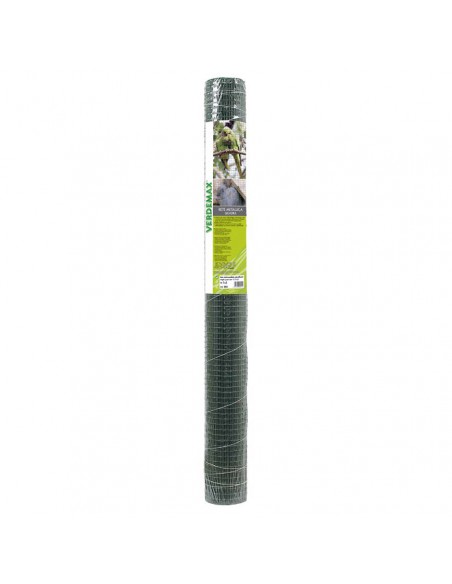 RETE QUADRA METALLICA PLASTIFICATA ROTOLO 1X5 ML