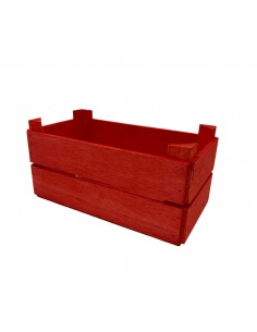 CASSETTINA DUE VASI NORRIS LEGNO colore rosso 2