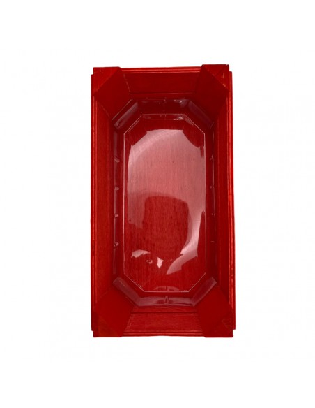 CASSETTINA DUE VASI NORRIS LEGNO colore rosso