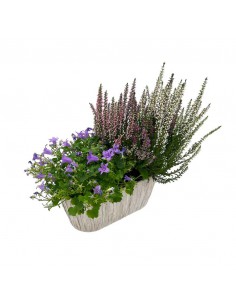 CESTO JARDINIERA GIACINTO OVALE COLORE BIANCO