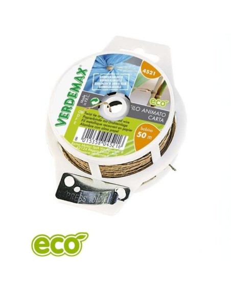 Piattina filo-carta bobina 50 m con taglio pratica ecologica