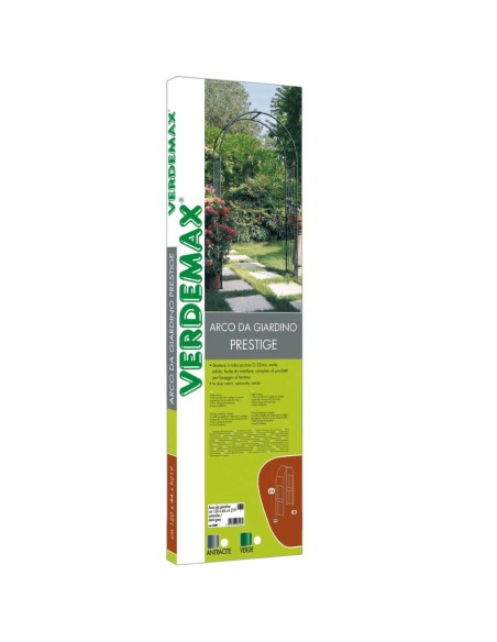 ARCO IN FERRO VERDE DA GIARDINO CM 120x40xH 219
