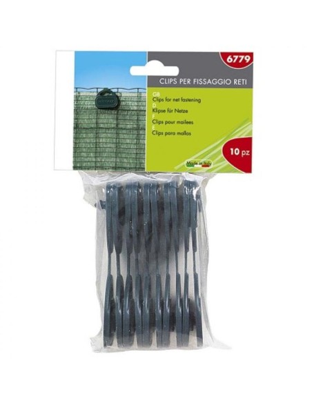 CLIPS PER FISSAGGIO RETI BUSTA DA 10 PEZZI