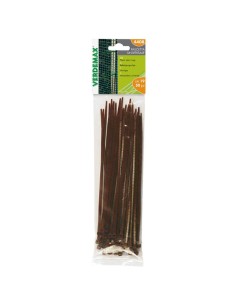 FASCETTA DENTELLATA UNIVERSALE 50 PEZZI-MARRONE