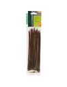 FASCETTA DENTELLATA UNIVERSALE 50 PEZZI-MARRONE