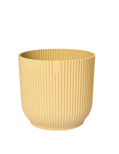 VASO ELHO ROTONDO MODERNO -  GIALLO BURRO