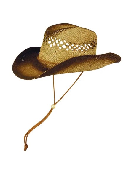 CAPPELLO TEXANO TAGLIA 56-58-60 NATURALE AL 100%