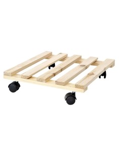 TROLLEY QUADRATO IN LEGNO CM 30X30 robusto affidabile