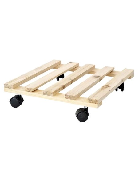 TROLLEY QUADRATO IN LEGNO CM 30X30 robusto affidabile