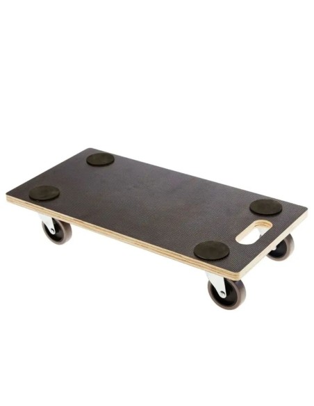 TROLLEY RETTANGOLARE BIG LEGNO, 4 RUOTE 60 X 30CM