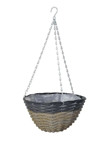 VASO BASKET BICOLOR CON SUPPORTO DIAMETRO 30 CM