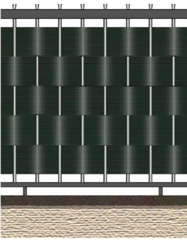 STRISCIA OCCULTAZIONE RIGATA M 0,19 X 26 MARRONE
