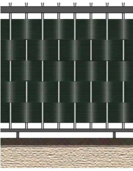 STRISCIA OCCULTAZIONE RIGATA M 0,19 X 26 MARRONE